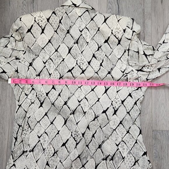 SOLD Vintage "Les Modes Jolibel" White Diamond 1 Button Blazer Plus Size 14 - Picture 12 of 13